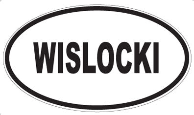 WISLOCKI - Oval Sticker