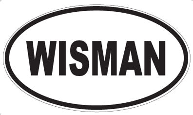 WISMAN - Oval Sticker