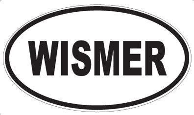 WISMER - Oval Sticker
