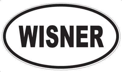 WISNER - Oval Sticker