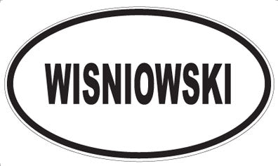 WISNIOWSKI - Oval Sticker