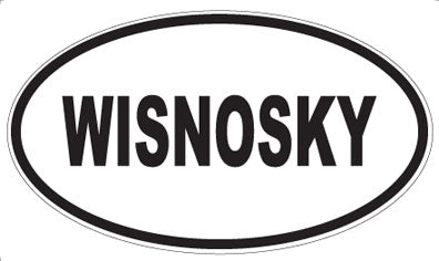 WISNOSKY - Oval Sticker