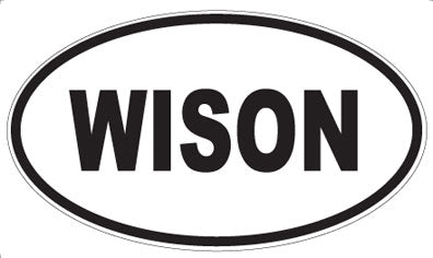 WISON - Oval Sticker