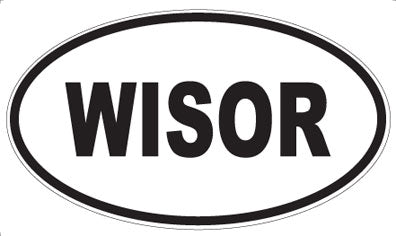 WISOR - Oval Sticker
