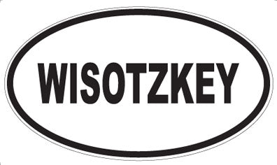 WISOTZKEY - Oval Sticker