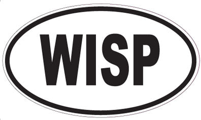 WISP - Oval Sticker