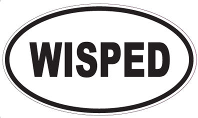 WISPED - Oval Sticker