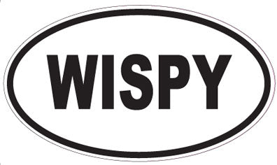 WISPY - Oval Sticker