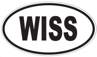 WISS - Oval Sticker