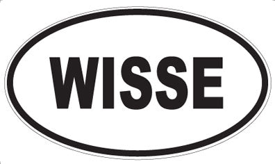 WISSE - Oval Sticker