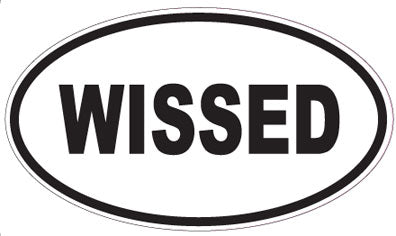 WISSED - Oval Sticker