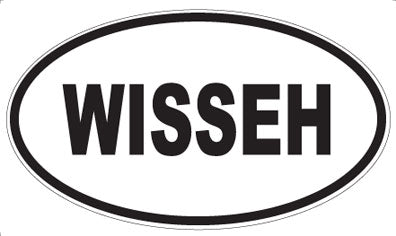 WISSEH - Oval Sticker