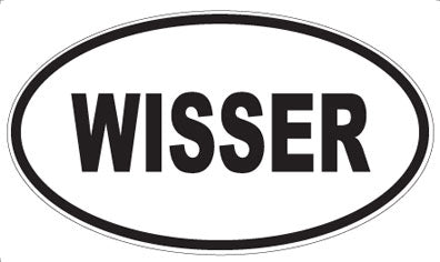 WISSER - Oval Sticker