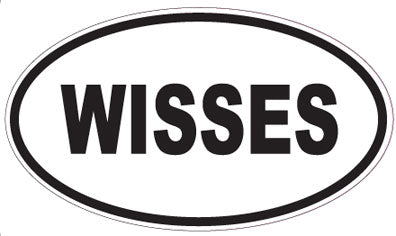 WISSES - Oval Sticker