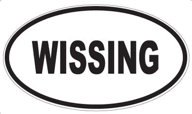 WISSING - Oval Sticker
