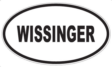 WISSINGER - Oval Sticker