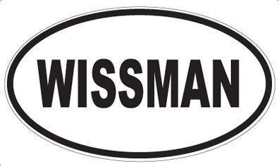 WISSMAN - Oval Sticker