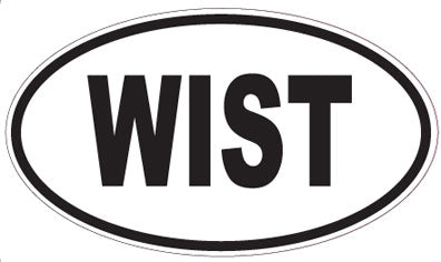 WIST - Oval Sticker