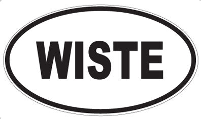 WISTE - Oval Sticker