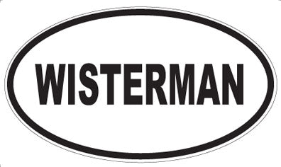 WISTERMAN - Oval Sticker