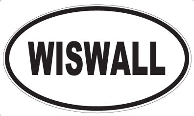 WISWALL - Oval Sticker