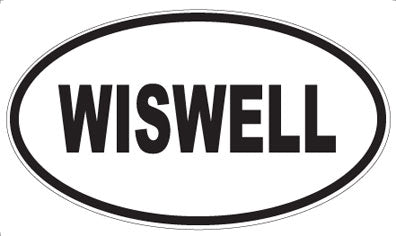 WISWELL - Oval Sticker