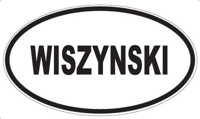 WISZYNSKI - Oval Sticker