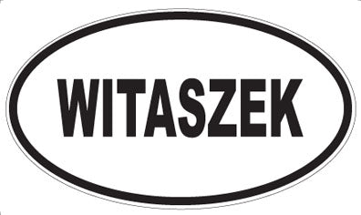 WITASZEK - Oval Sticker