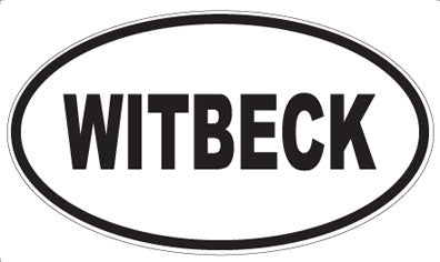 WITBECK - Oval Sticker