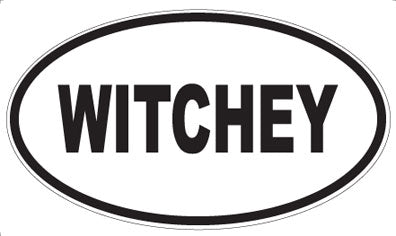 WITCHEY - Oval Sticker