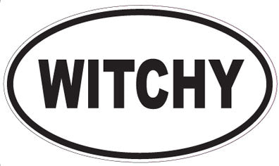 WITCHY - Oval Sticker