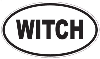 WITCH - Oval Magnet