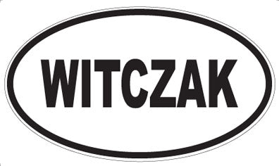 WITCZAK - Oval Sticker