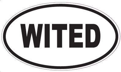 WITED - Oval Magnet