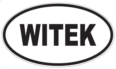 WITEK - Oval Sticker