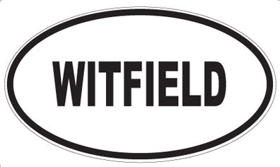WITFIELD - Oval Sticker