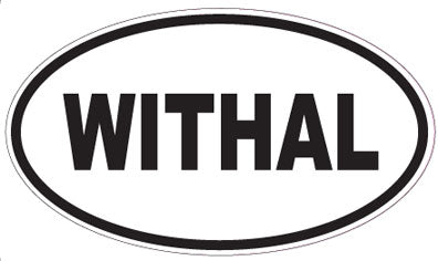 WITHAL - Oval Sticker