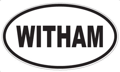 WITHAM - Oval Sticker