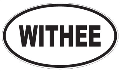 WITHEE - Oval Sticker