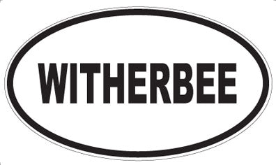 WITHERBEE - Oval Sticker