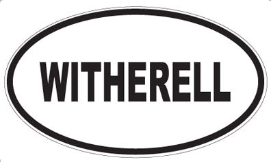 WITHERELL - Oval Sticker