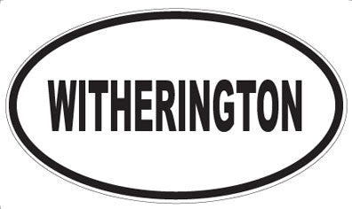 WITHERINGTON - Oval Sticker