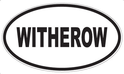 WITHEROW - Oval Sticker