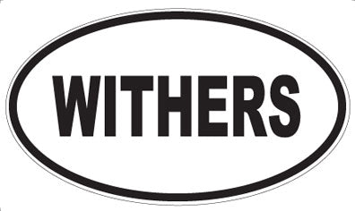 WITHERS - Oval Sticker