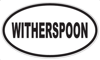 WITHERSPOON - Oval Sticker