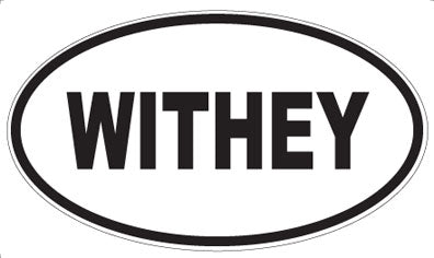 WITHEY - Oval Sticker