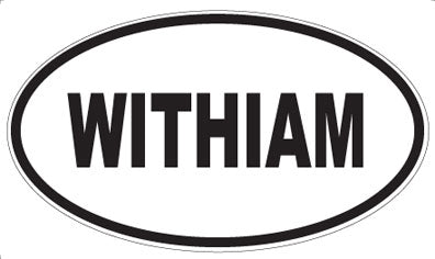 WITHIAM - Oval Sticker