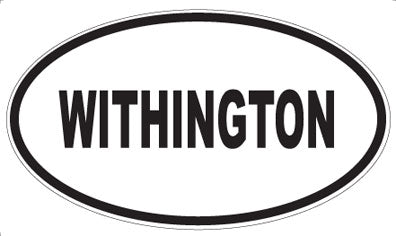 WITHINGTON - Oval Sticker