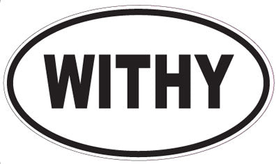 WITHY - Oval Sticker