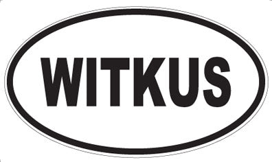 WITKUS - Oval Sticker